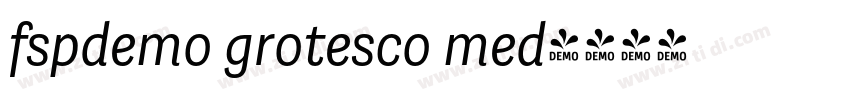 fspdemo grotesco med字体转换